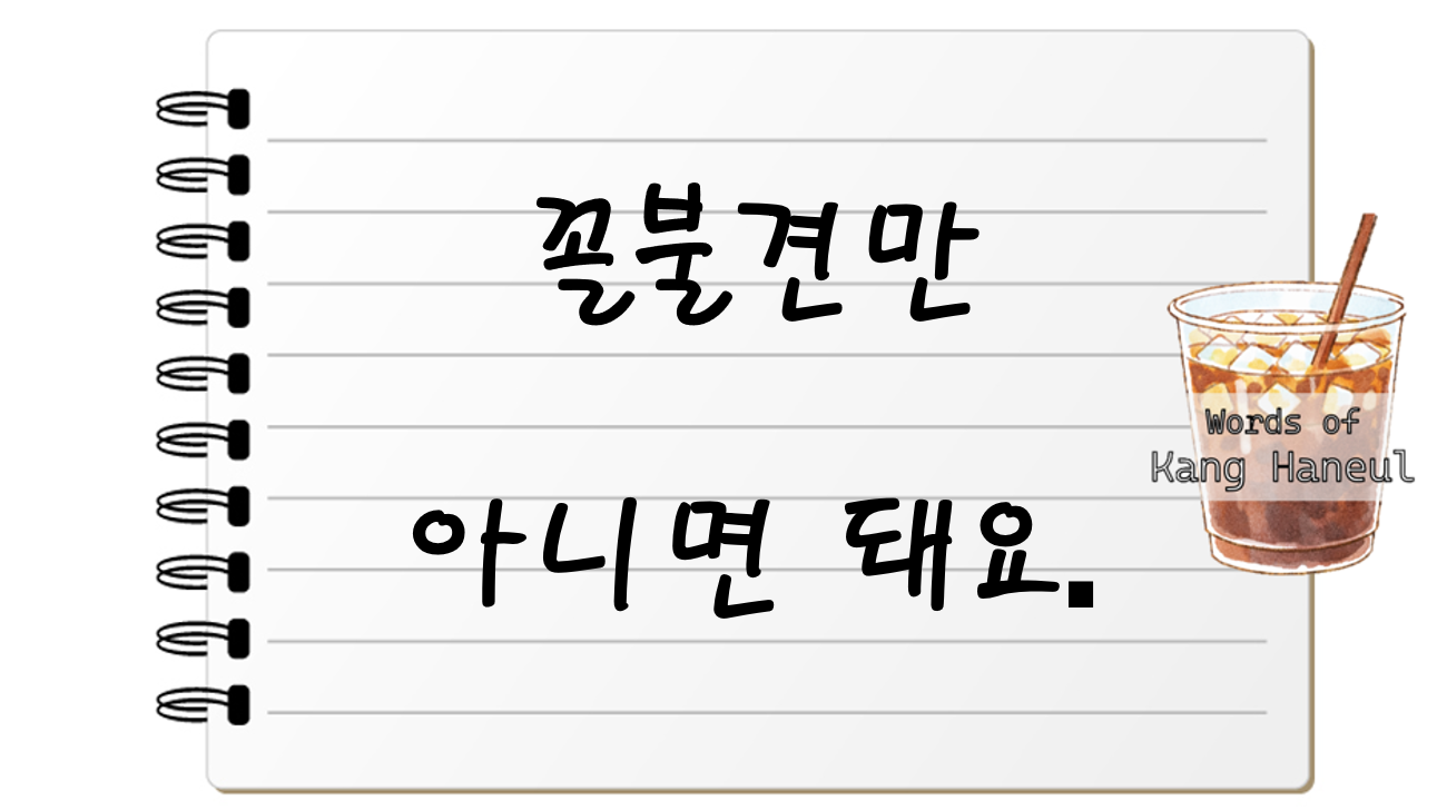 꼴불견만 아니면 돼요.
